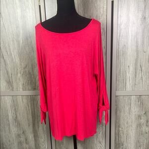 Soft Surroundings 3/4 bow sleeve tunic women's M
